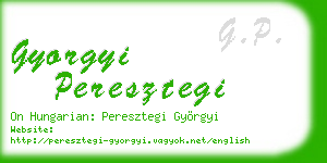 gyorgyi peresztegi business card