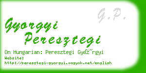 gyorgyi peresztegi business card